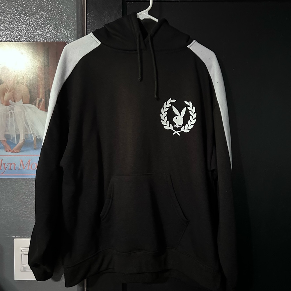 Black and White Playboy Hoodie